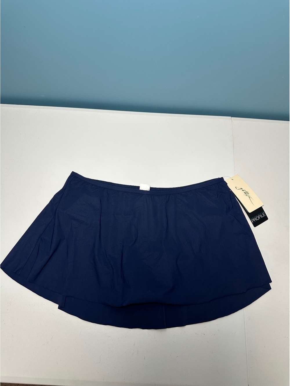 Gottex Profile Navy Swim Skirt Bottom Size 14